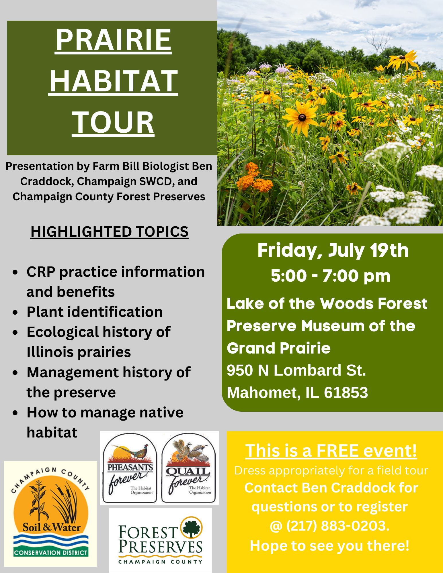 Prairie Habitat Tour